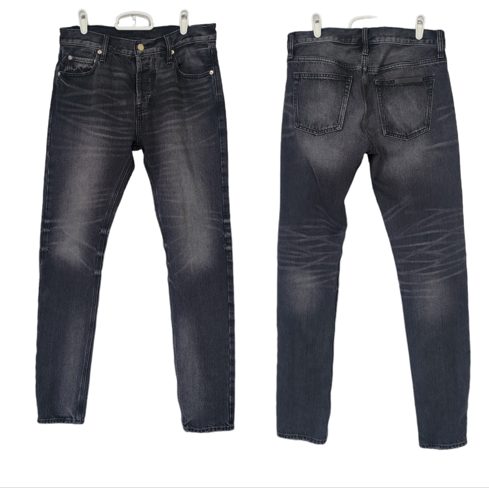 FEAR OF GOD ESSENTIALS mens Tapered Jeans in grey charcoal - Picture 2 of 10